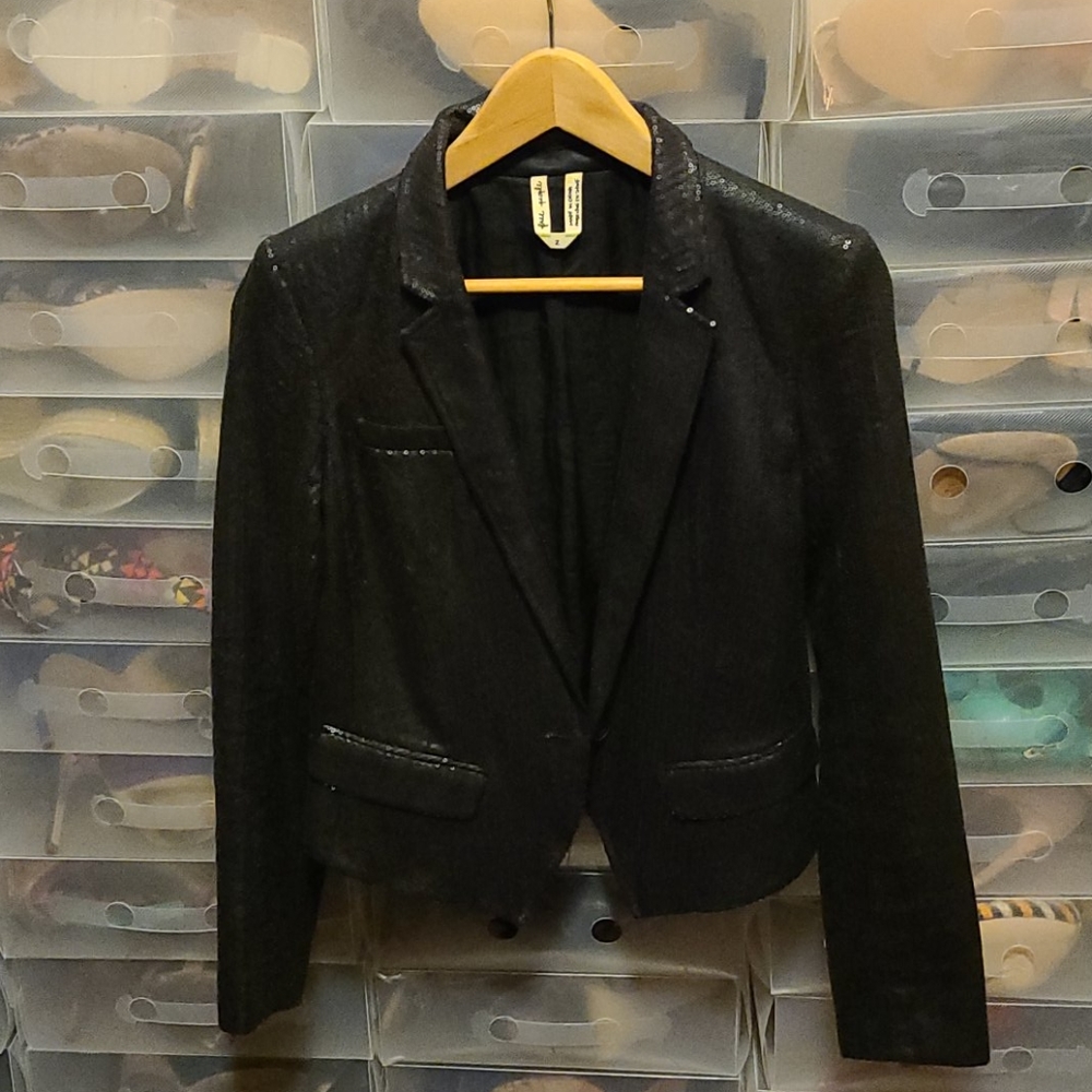 Free People Sequin Blazer
